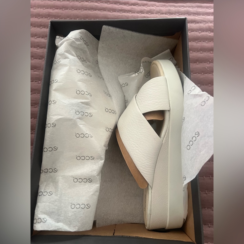 Ecco White Touch Sandal Size EU 42 - Picture 2 of 10